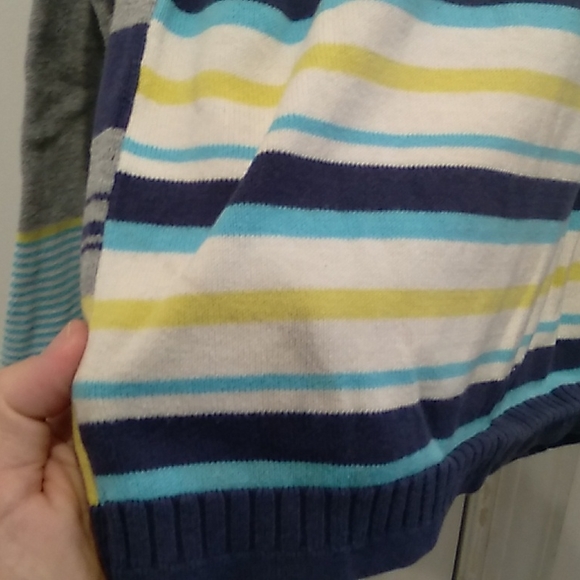 Catamini boys size 8 colorful striped sweater - Picture 3 of 7